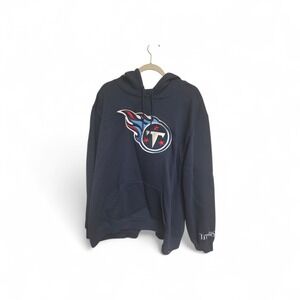 Fanatics Tennessee Titans NFL Hoodie Navy Blue Embroidered Logo Womens 2XL